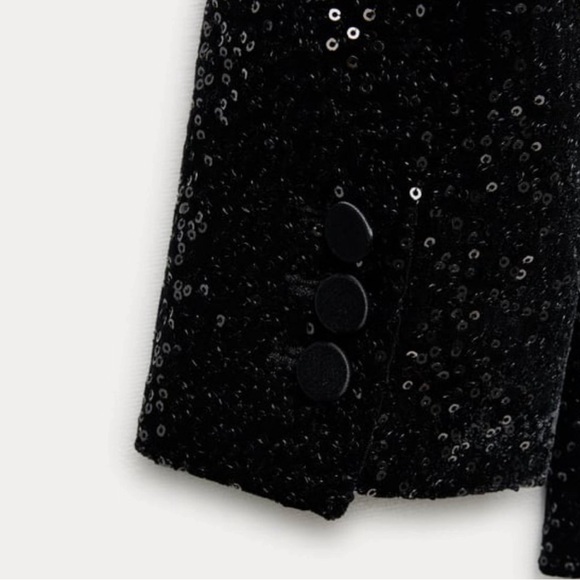 Zara Sequined Blazer BNWT XLarge Bloggers Favorite! - Picture 11 of 15
